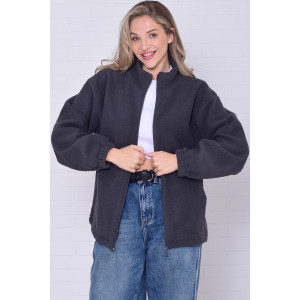 Толстовка женская 6225а флис (р-ры: 38-56) дымчатый