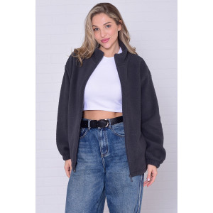 Толстовка женская 6225а флис (р-ры: 38-56) дымчатый