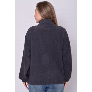 Толстовка женская 6225а флис (р-ры: 38-56) дымчатый