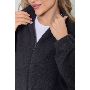 Толстовка женская 6225а флис (р-ры: 38-56) дымчатый