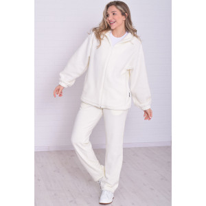 Толстовка женская 6225б флис (р-ры: 38-56) молоко Толстовка женская 6225б флис (р-ры: 38-56) молоко