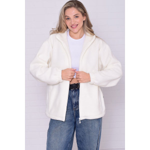 Толстовка женская 6225б флис (р-ры: 38-56) молоко Толстовка женская 6225б флис (р-ры: 38-56) молоко