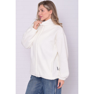 Толстовка женская 6225б флис (р-ры: 38-56) молоко Толстовка женская 6225б флис (р-ры: 38-56) молоко