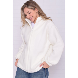 Толстовка женская 6225б флис (р-ры: 38-56) молоко Толстовка женская 6225б флис (р-ры: 38-56) молоко