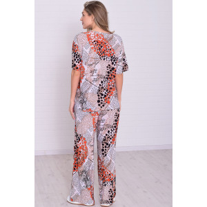 Костюм двойка женский 5353г масло (р-ры: 44-58) оранжевый