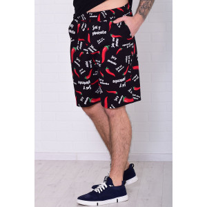 Шорты мужские 9173л кулирка (р-ры: 46-60) черный Шорты мужские 9173л кулирка (р-ры: 46-60) черный