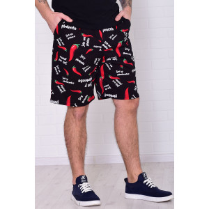 Шорты мужские 9173л кулирка (р-ры: 46-60) черный Шорты мужские 9173л кулирка (р-ры: 46-60) черный