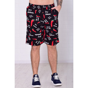 Шорты мужские 9173л кулирка (р-ры: 46-60) черный Шорты мужские 9173л кулирка (р-ры: 46-60) черный