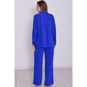 Костюм двойка женский 5352д костюмная ткань (р-ры: 42-56) сапфир