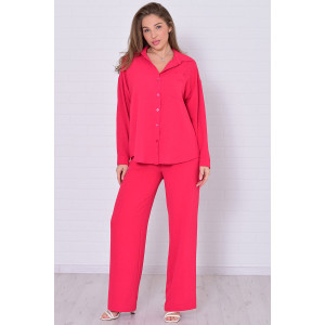 Костюм двойка женский 5352е костюмная ткань (р-ры: 42-56) алый