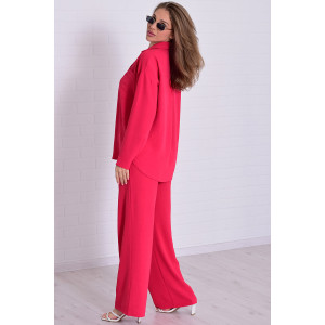 Костюм двойка женский 5352е костюмная ткань (р-ры: 42-56) алый