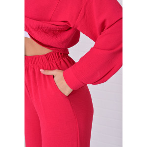 Костюм двойка женский 5352е костюмная ткань (р-ры: 42-56) алый