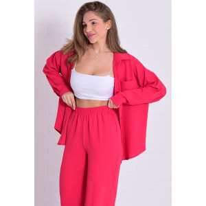 Костюм двойка женский 5352е костюмная ткань (р-ры: 42-56) алый