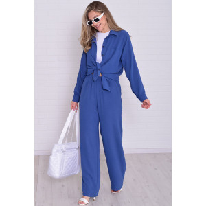 Костюм двойка женский 5352в костюмная ткань (р-ры: 42-56) маренго