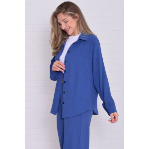 Костюм двойка женский 5352в костюмная ткань (р-ры: 42-56) маренго