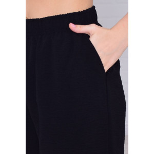 Костюм двойка женский 5352ж костюмная ткань (р-ры: 42-56) черный