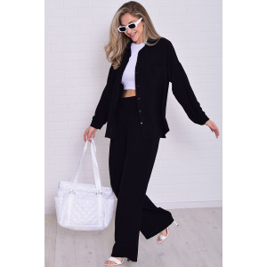 Костюм двойка женский 5352ж костюмная ткань (р-ры: 42-56) черный