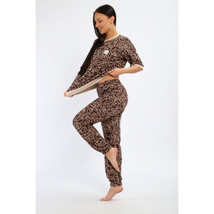 Костюм двойка женский К1364.1 кулирка (р-ры: 46-64)