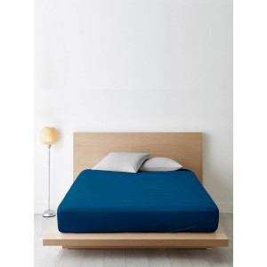 Простыня на резинке поплин "Синий" Простыня на резинке поплин "Синий"