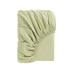 Простыня трикотажная на резинке оливковый Простыня трикотажная на резинке оливковый