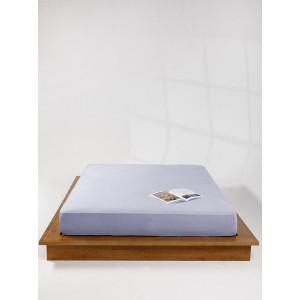 Простыня трикотажная на резинке фиолетовый Простыня трикотажная на резинке фиолетовый