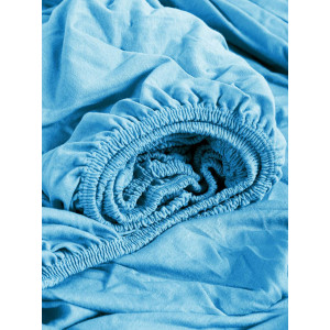 Простыня трикотажная на резинке морская волна Простыня трикотажная на резинке морская волна