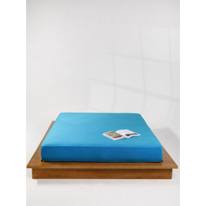 Простыня трикотажная на резинке морская волна Простыня трикотажная на резинке морская волна