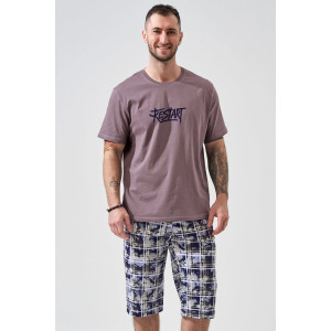 Костюм двойка мужской 2449-К "Рестарт" кулирка (р-ры: 48-58) бежевый