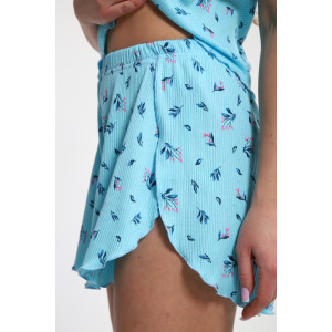 Пижама женская М445 "Шалунья" кашкорсе лапша (р-ры: 46-60) бирюза Пижама женская М445 "Шалунья" кашкорсе лапша (р-ры: 46-60) бирюза