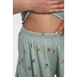 Пижама женская М445 "Шалунья" кашкорсе лапша (р-ры: 46-60) светлый хаки Пижама женская М445 "Шалунья" кашкорсе лапша (р-ры: 46-60) светлый хаки