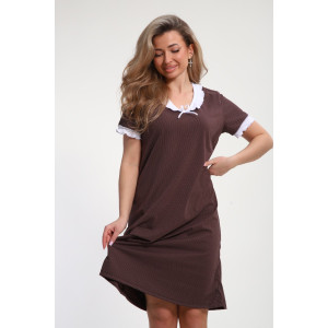 Сорочка женская "Зефирка" М431 кулирка (р-ры: 46-60) шоколадный Сорочка женская "Зефирка" М431 кулирка (р-ры: 46-60) шоколадный