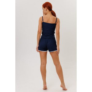 Костюм двойка женский №2267/2 лапша трикотажная (р-ры: 44-52) синий