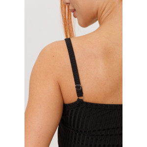 Костюм двойка женский №2267/1 лапша трикотажная (р-ры: 44-52) черный