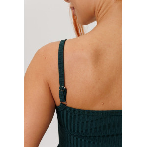 Костюм двойка женский №2267 лапша трикотажная (р-ры: 44-52) зеленый