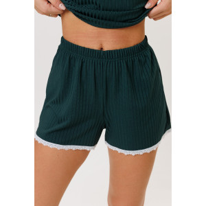 Костюм двойка женский №2267 лапша трикотажная (р-ры: 44-52) зеленый