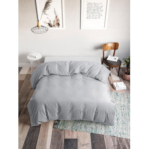 Пододеяльник классический поплин "Серый" Пододеяльник классический поплин "Серый"