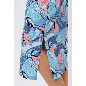 Платье женское №2175/1 кулирка (р-ры: 50-60) голубой Платье женское №2175/1 кулирка (р-ры: 50-60) голубой