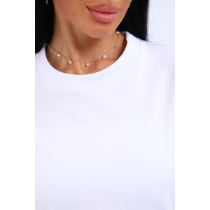 Свитшот женский №301 футер с лайкрой 2-х нитка (р-ры: 46-60) белый Свитшот женский №301 футер с лайкрой 2-х нитка (р-ры: 46-60) белый