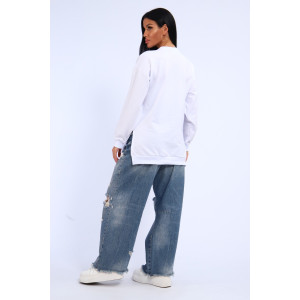 Свитшот женский №301 футер с лайкрой 2-х нитка (р-ры: 46-60) белый Свитшот женский №301 футер с лайкрой 2-х нитка (р-ры: 46-60) белый