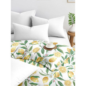 Пододеяльник классический поплин "Лимоны" осн.