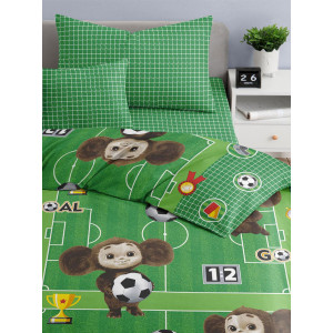 Детское постельное белье бязь "Чебурашка Футбол"