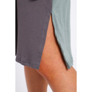 Платье-туника женская №35285 интерлок (р-ры: 48-58) полынь Платье-туника женская №35285 интерлок (р-ры: 48-58) полынь