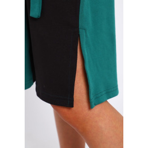 Платье-туника женская №35285 интерлок (р-ры: 48-58) зеленый Платье-туника женская №35285 интерлок (р-ры: 48-58) зеленый