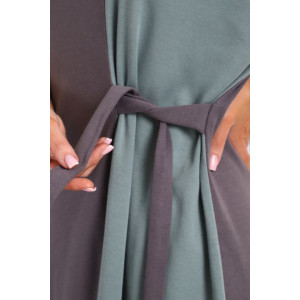 Платье-туника женская №35285 интерлок (р-ры: 48-58) серый Платье-туника женская №35285 интерлок (р-ры: 48-58) серый