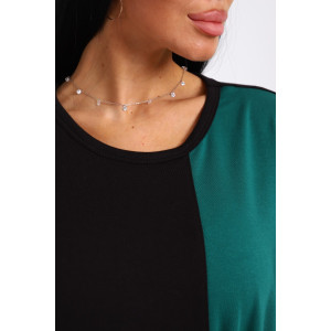 Платье-туника женская №35285 интерлок (р-ры: 48-58) черный Платье-туника женская №35285 интерлок (р-ры: 48-58) черный