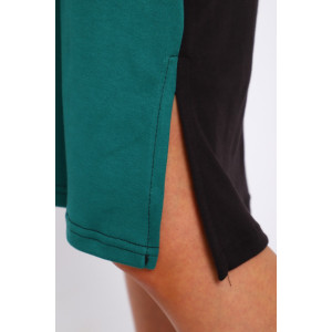 Платье-туника женская №35285 интерлок (р-ры: 48-58) черный Платье-туника женская №35285 интерлок (р-ры: 48-58) черный