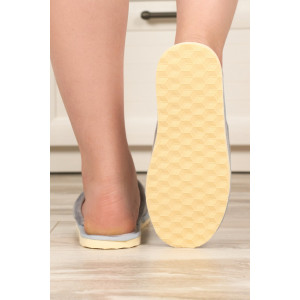 Тапки женские "Lepilov" арт. 130 велюр (р-ры: 36-42) сер вел без ушей