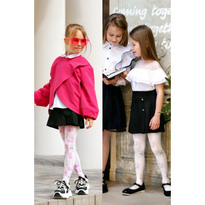 Колготки детские SP1116D микрофибра (р-ры: 98-140) белый