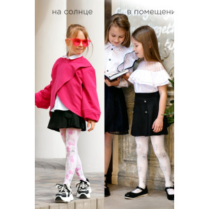 Колготки детские SP1116D микрофибра (р-ры: 98-140) белый