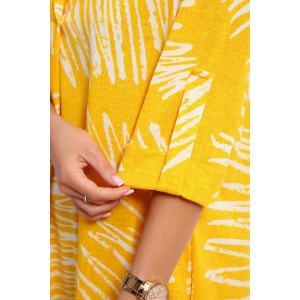 Платье женское №83801 кулирка (последний размер) желтый 48,52,64